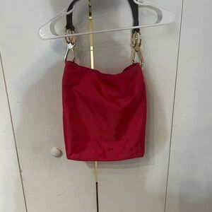 JPK Paris 75 Hot Pink Shoulder Bag with Brown  Strap Gold hardware